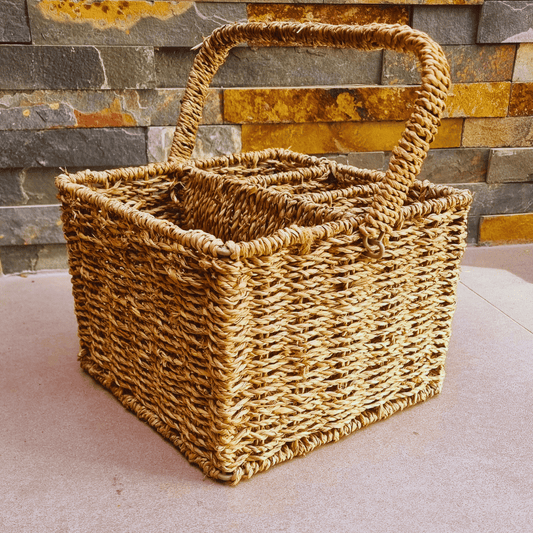 Portacubiertos Hoi An de fibra natural seagrass