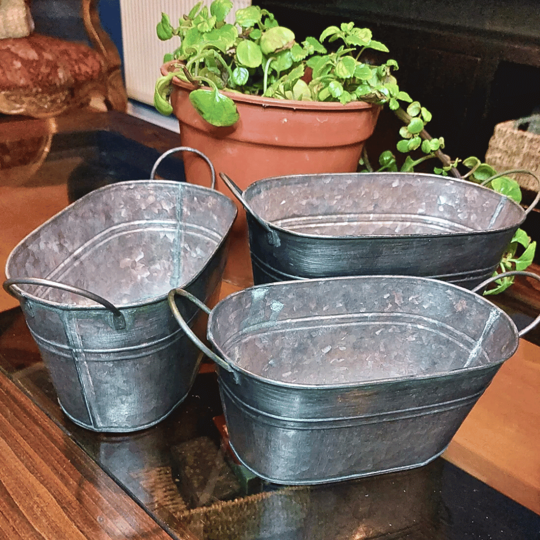 Macetero-Metalico-Vintage-Ovalado-Deco-Casa-Jardin-Set-3-Tamanos