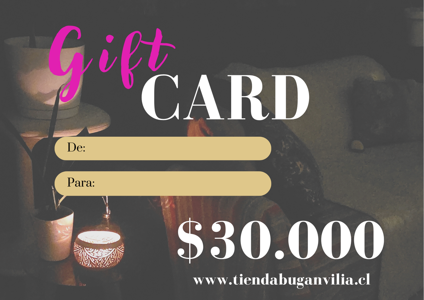 Gift Card Tienda Buganvilia