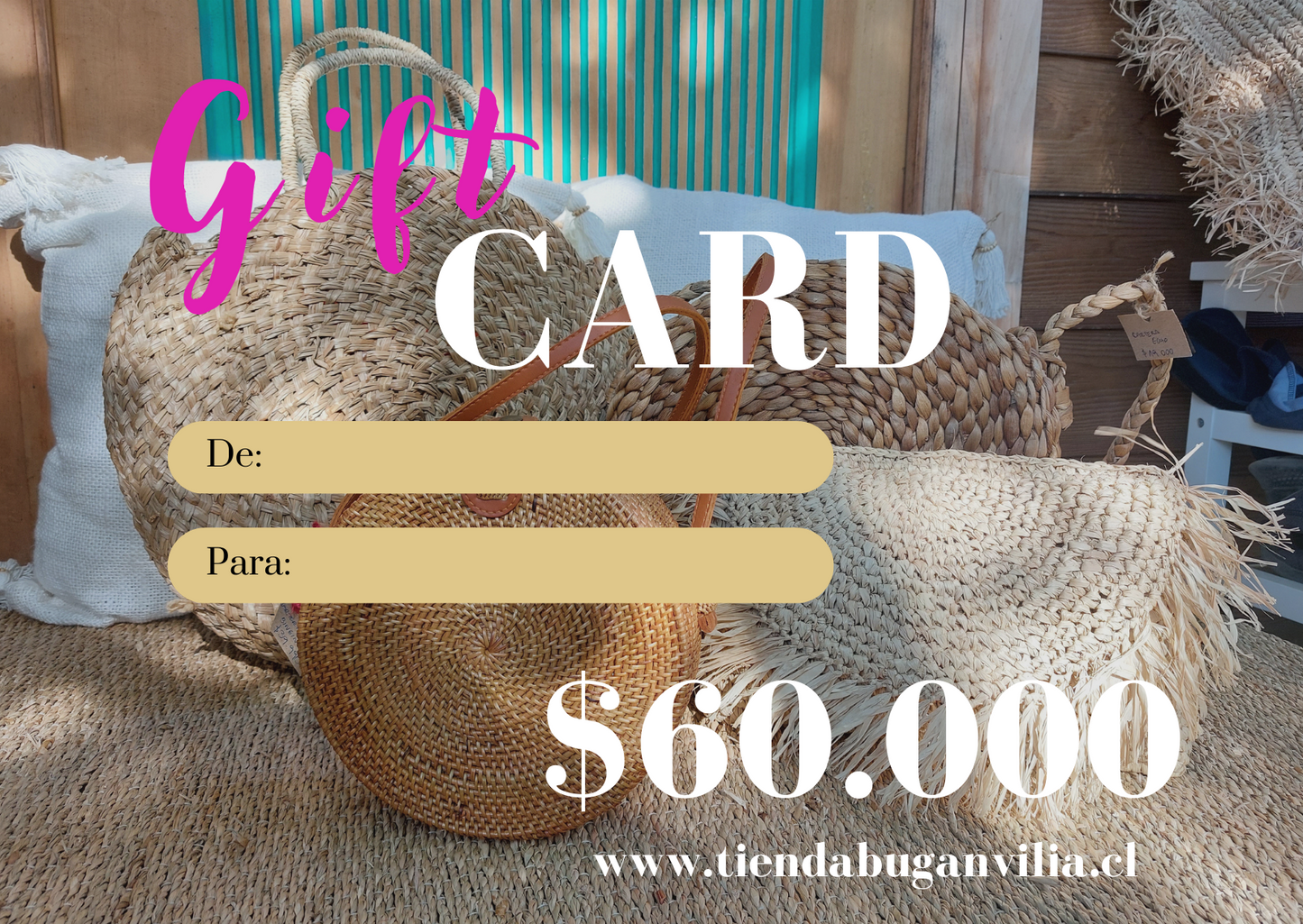 Gift Card Tienda Buganvilia