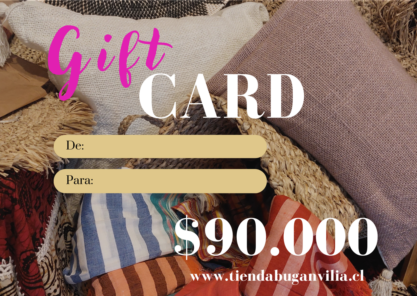 Gift Card Tienda Buganvilia